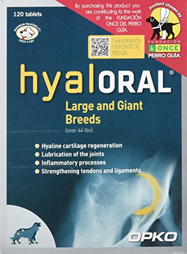 Farmadiet Hyaloral Razas Grandes y Gigantes 10 Blísters con 12 Comprimidos - Total: 120 Comprimidos