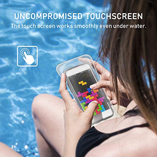 Funda Impermeable Móvil [6.5 inch*1+6 inch*2], Blukar 3 Unidades IPX8 Bolsa Impermeable Móvil Teléfono Universal Funda Sumergible Móvil para Phone XS MAX/XS/8 Plus, Huawei, Galaxy S10/S9, Sony etc.