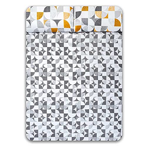 Funda Nordica Reversible Carnaby Grey Cama de 105 X 190/200 50% ALGODÓN-50% POLIÉSTER. Color Gris