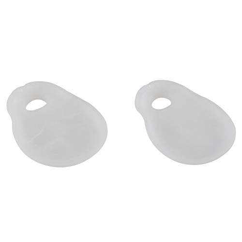 Futheda 2 Pares Almohadillas para Juanete, Separador de dedos completo para aliviar el dolor de pies, Gel Correctores de Dedos de Pie Toe Espaciadores protector (Dedo gordo, blanco)