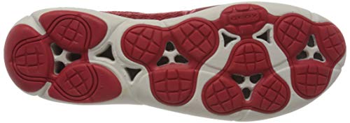 Geox D NEBULA B Zapatillas Sin Cordones Mujer, Rojo (Red C7000), 38 EU