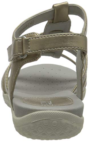 Geox D Sandal Vega B, Sandalia. Mujer, champán, 39 EU