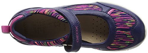 Geox JR Freccia A, Bailarinas con Correa de Tobillo Niños, Azul (Navy/Fuchsia), 29 EU