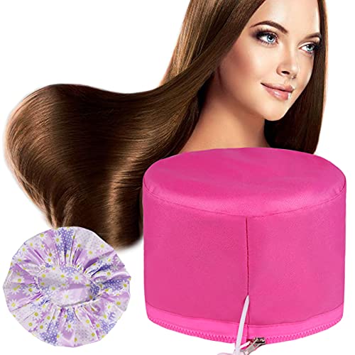 Gorro Termico Peluqueria, Gorro de Spa para Pelo Sin Olor Químico, Gorro para Mascarilla Capilar Calentado Uniformemente, Tratamiento Térmico para Cuidado de Cabello Promover Absorción de Nutrientes