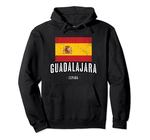 Guadalajara España | Souvenir ES - Linda Ciudad - Bandera - Sudadera con Capucha