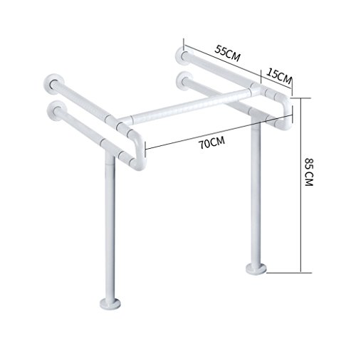 Gym Accesibilidad para discapacitados Pedestal Lavabo Barandilla Lavado Viejo baño público Inodoro Residual Lavabo Lavabo Lavabo Asa (Color : White)