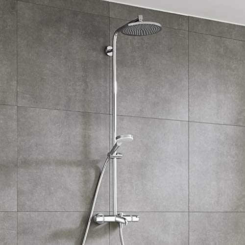 Hansgrohe 27320000 Crometta S 240 columna de ducha para la bañera, 2 tipos de chorro, cromo