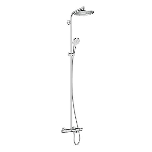 Hansgrohe 27320000 Crometta S 240 columna de ducha para la bañera, 2 tipos de chorro, cromo