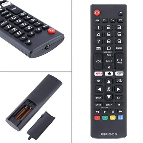 Haowen Control Remoto de Larga Distancia de diseño ergonómico para LG LCD TV Negro AKB75095307