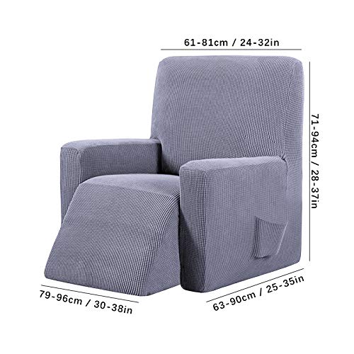 Honeyhouse Funda de sofá de Jacquard, funda elástica para sillón relax completa, funda elástica para sillón reclinable