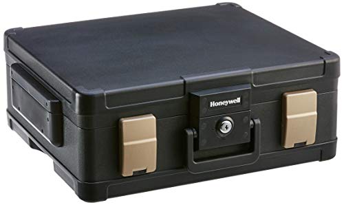 Honeywell 1104 - Caja fuerte para guardar documentos, impermeable, ignífuga, 11.1L