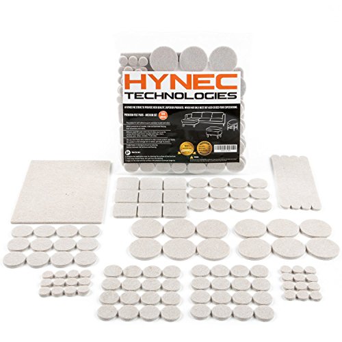 Hynec Premium Fieltro Adhesivo para Patas de Muebles – Set de 7 Tamaños Distintos – Fieltro Adhesivo Muebles , Fieltro Protector Suelo para Patas de Muebles y Accesorios del Hogar