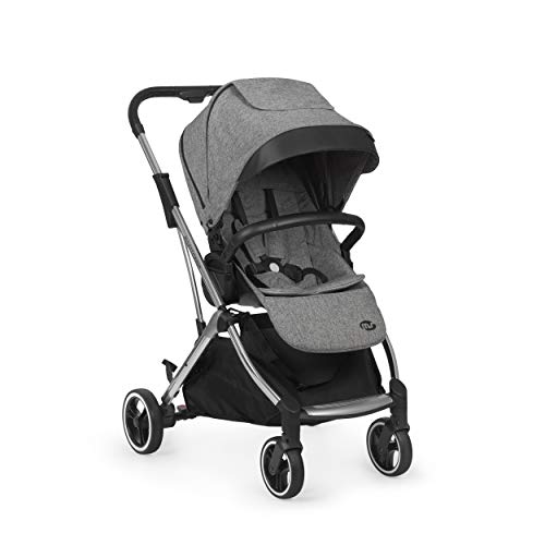 Innovaciones Ms 21414 - Silla De Paseo Grande Montecarlo, Carrito, Capota Extensible, Plegado Fácil Y Compacto, Unisex, Gris