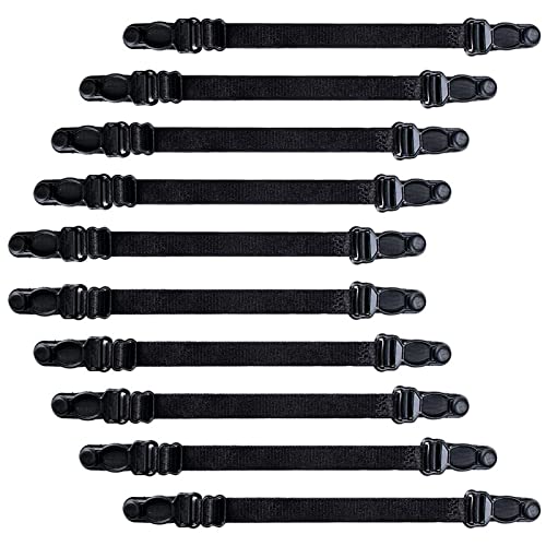 ISOI 10pcs Salvaorejas para Mascarillas, Sujeta Mascarillas Ajustables, Enganche para Mascarillas Protector Orejas para Niños y Adultos(Negro)