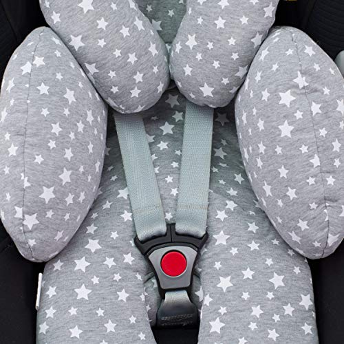 JANABEBE Reductor Universal Bebe Silla de Coche y Paseo 3 piezas (White Star)