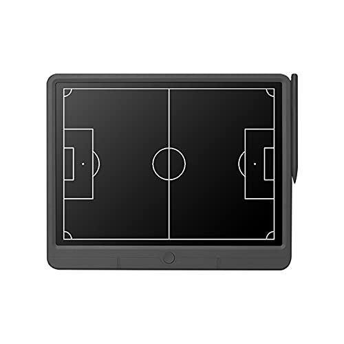 JasCherry Pizarra Táctica de Fútbol Electrónico, Tablero de Entrenamiento de Fútbol con Pantalla LCD Flexible, Tablero de Estrategia de Fútbol Portátil con Lápiz óptico, 15 Pulgadas