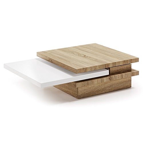 Kave Home - Mesa de Centro Extensible KIU 70 (106) x 70 cm de Madera