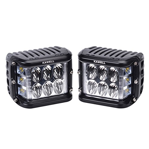 KAWELL cañón de lado doble LED cubo 45 W LED luz de trabajo Off road LED luz brillante para SUV camión coche