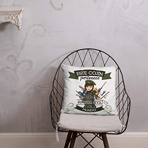 Kembilove Cojín Decorativo de la Mejor Guardia Civil del Mundo – Cojines Decorativos para Profesionales – Ultra Suaves y Cómodos Guardias Civiles – Decoración Habitación o la Sala de Estar