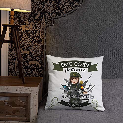 Kembilove Cojín Decorativo de la Mejor Guardia Civil del Mundo – Cojines Decorativos para Profesionales – Ultra Suaves y Cómodos Guardias Civiles – Decoración Habitación o la Sala de Estar