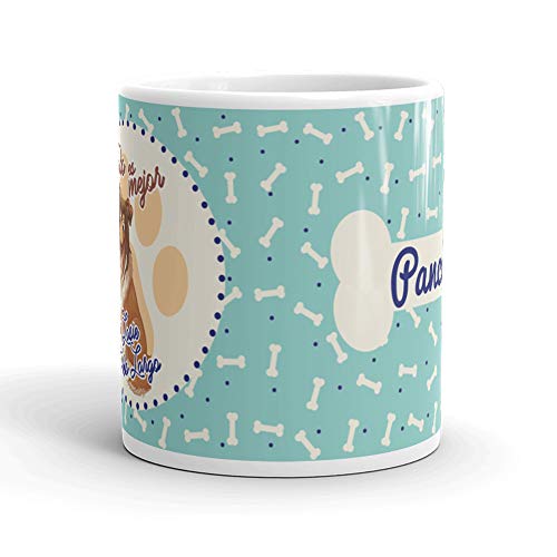 Kembilove Taza de Café de Perro Personalizada de Lasie – Taza de Desayuno Razas de Perro – Taza de Café y Té Mascota – Taza de Cerámica Impresa de Lasie