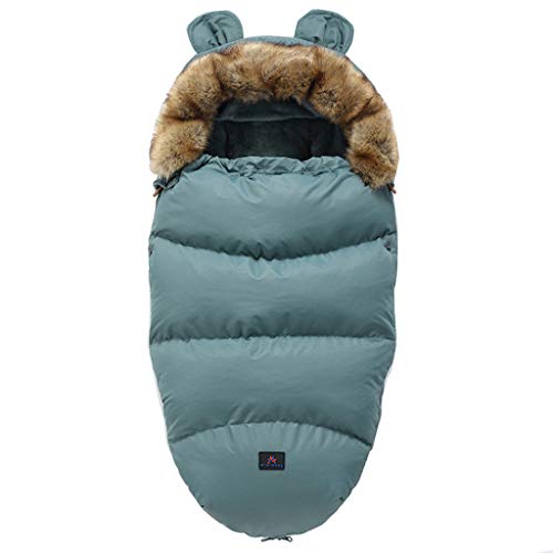 KERDEJAR Saco de Dormir para bebé, Saco de Dormir para Cochecito de bebé, Sacos cálidos de Invierno, Bata para Silla de Ruedas Infantil, Sobres, Saco de Dormir, Leopardo