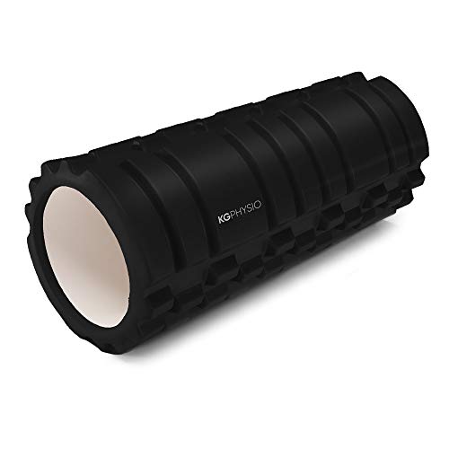 KG PHYSIO Foam Roller - Rodillo Masaje Muscular para Piernas, Espalda y Brazos - Rulo Masaje Muscular Ultraligero Esencial para Liberar Tensiones Musculares - 33x12cm Rodillo Pilates