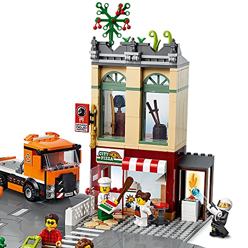 LEGO 60292 City Centro Urbano Set de Construcción para Niños +6 años con Moto, Bici, Camión y 8 Mini Figuras