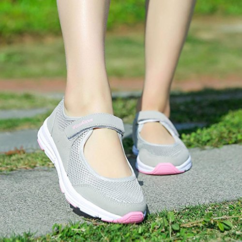 Logobeing Zapatosde Mujer Zapatillas Respirable Mocasines Deportes Casual Sandalias Antideslizantes Fitness Correr Calzado Deportivo Zapatilla Malla Plataforma