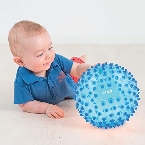 Ludi – Pelota sensorial transparente azul Talla:Norme