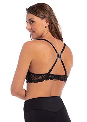 MAGIC BODYFASHION Magic Clip Sujetador, Transparente (Transparente 6440), Medium (Talla del Fabricante: Talla única) (Pack de 4) para Mujer