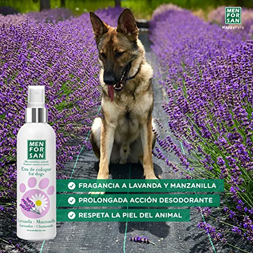 MENFORSAN Colonia para perros Lavanda y Manzanilla 125ml , Aroma suave y relajante