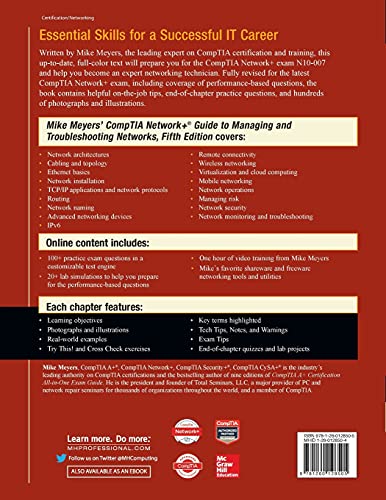 Mike Meyers CompTIA Network+ Guide to Managing and Troubleshooting Networks Fifth Edition (Exam N10-007) (OSBORNE RESERVED)