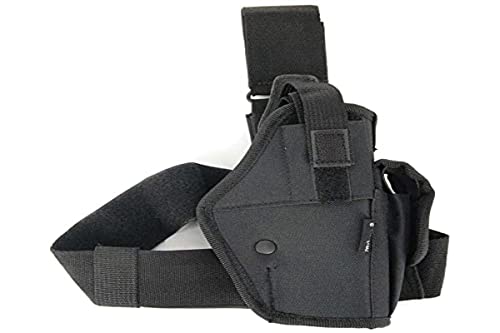 Mil-Tec - Funda de pistola para pierna negro negro