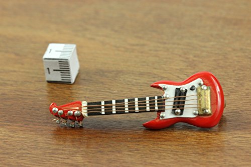 Miniblings Guitarra electrica Guitarra electrica Broche de Guitarra Guitarrista Cinta + Red Box - Joyas Hechas a Mano Moda Boton i Pin prendedores