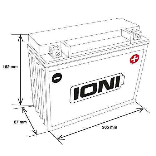 Motorrad Batterie 12V 20Ah AGM IONI ION (TYP - N50-18L / Y50-N18L-A)