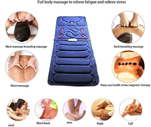 Multi-Función De Masaje Shiatsu Mat, De Cuerpo Entero Colchón De Masaje, con Calor Eléctrico Mat Masaje para Silla De Amortiguador De La Manta para Corporal Calmante