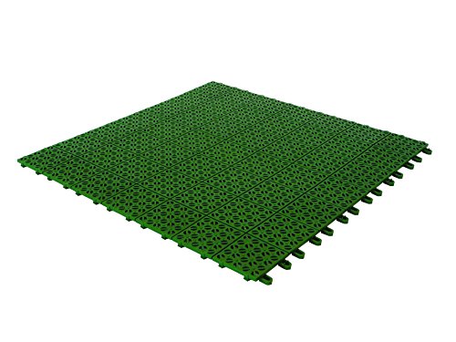 Multiplate 03MPVE - Baldosas Flexibles de plástico, 55,5 x 55,5 cm, Color Verde