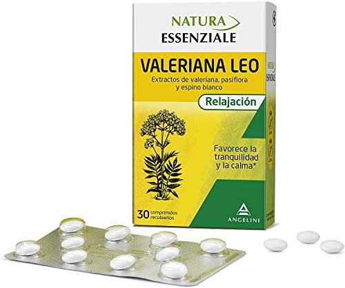 NATURA ESSENZIALE Valeriana Leo - 30 comprimidos - Favorece la tranquilidad y la calma - Complemento alimenticio con extractos de valeriana, pasiflora y espino blanco. A partir de 12 años.