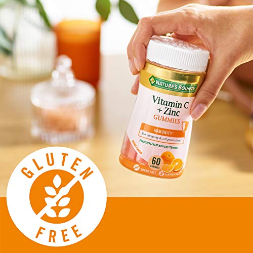 Nature's Bounty | Vitamina C y Zinc Gummies | 60 Gominolas