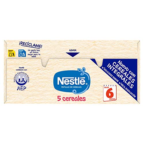 Nestlé Papillas Alimento Infantil Preparado a Base de Cereales, 600g