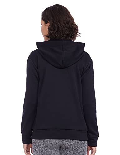 New Balance Women's Relentless Train Fleece Full Zip, Black , X-Small