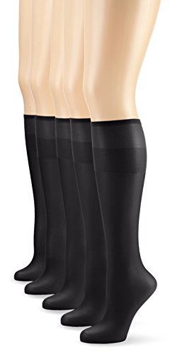 Nur Die - Pack de 5 calcetines para mujeres, color negro (schwarz 094), talla única