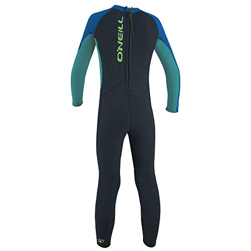 O'Neill Wetsuits Toddler Reactor II Back Zip Full Traje húmedo, Infantil, Pizarra/Aqua Claro/Océano, 3