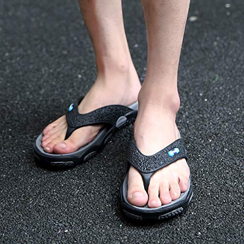 OPAKY Sandalias Flip-Flop para Hombre Zapatos de Playa y Piscina Unisex Zapatillas de Punta Abierta para Hombres de Verano Zapatillas de Playa de Moda Masajes Baño Chanclas