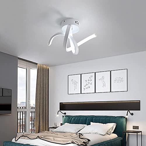 Osairous Lamparas de Techo, Plafon LED Techo 18W 2080lm, Lampara Techo de Acrílico para Dormitorio, Sala de Estar, Corredor, Luz blanca 6500K