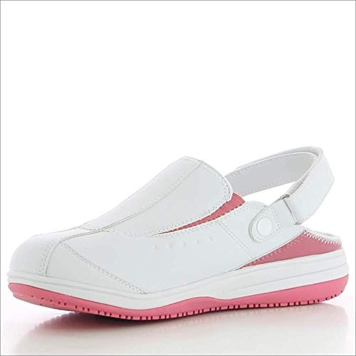 Oxypas Iris, Zapatos de Seguridad Mujer, Blanco (Fux), 36 EU (3.5 UK)