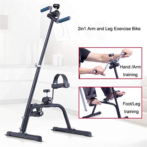 Pedal portátil Ejercitador, plegable aparatos de gimnasia for la tercera edad y de edad avanzada pedal compacto ejercitador puede utilizarse for fortalecer brazos y piernas, con eficacia aumento de la