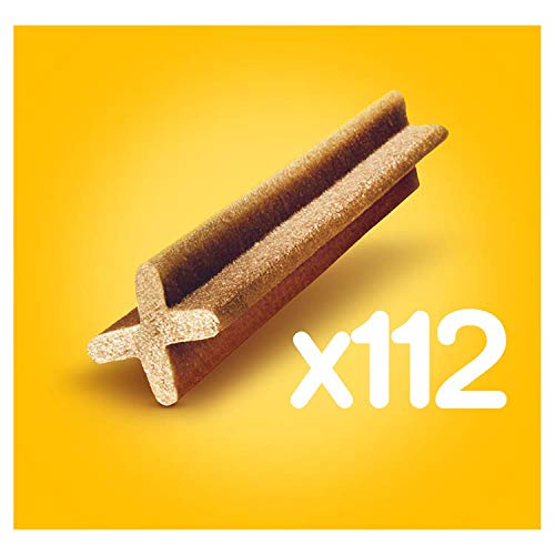 Pedigree - Barritas Dentastix para perros, 4x4x(7pc/270gr)= 4,32 kg .112 ud diaria para higiene oral