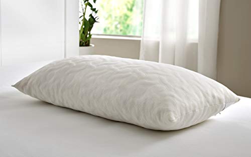 Pikolin Home - Almohada viscoelástica de copos con Aloe Vera confortable, ideal para dormir de lado de firmeza alta